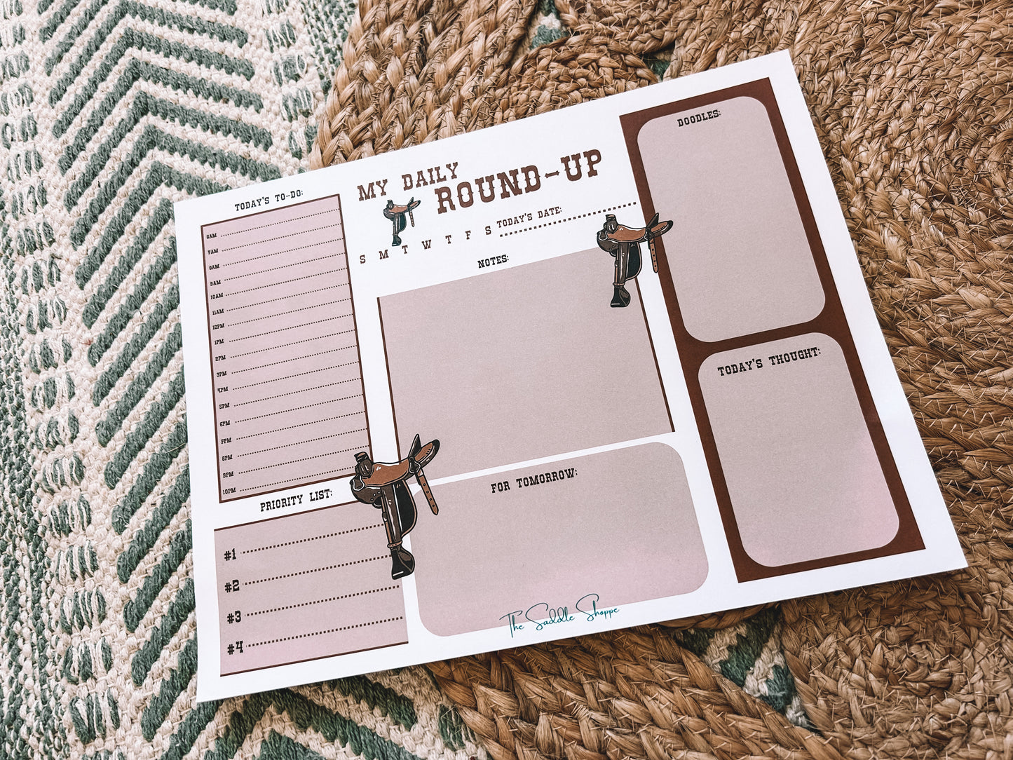 Daily Round Up Tear-Away Planner