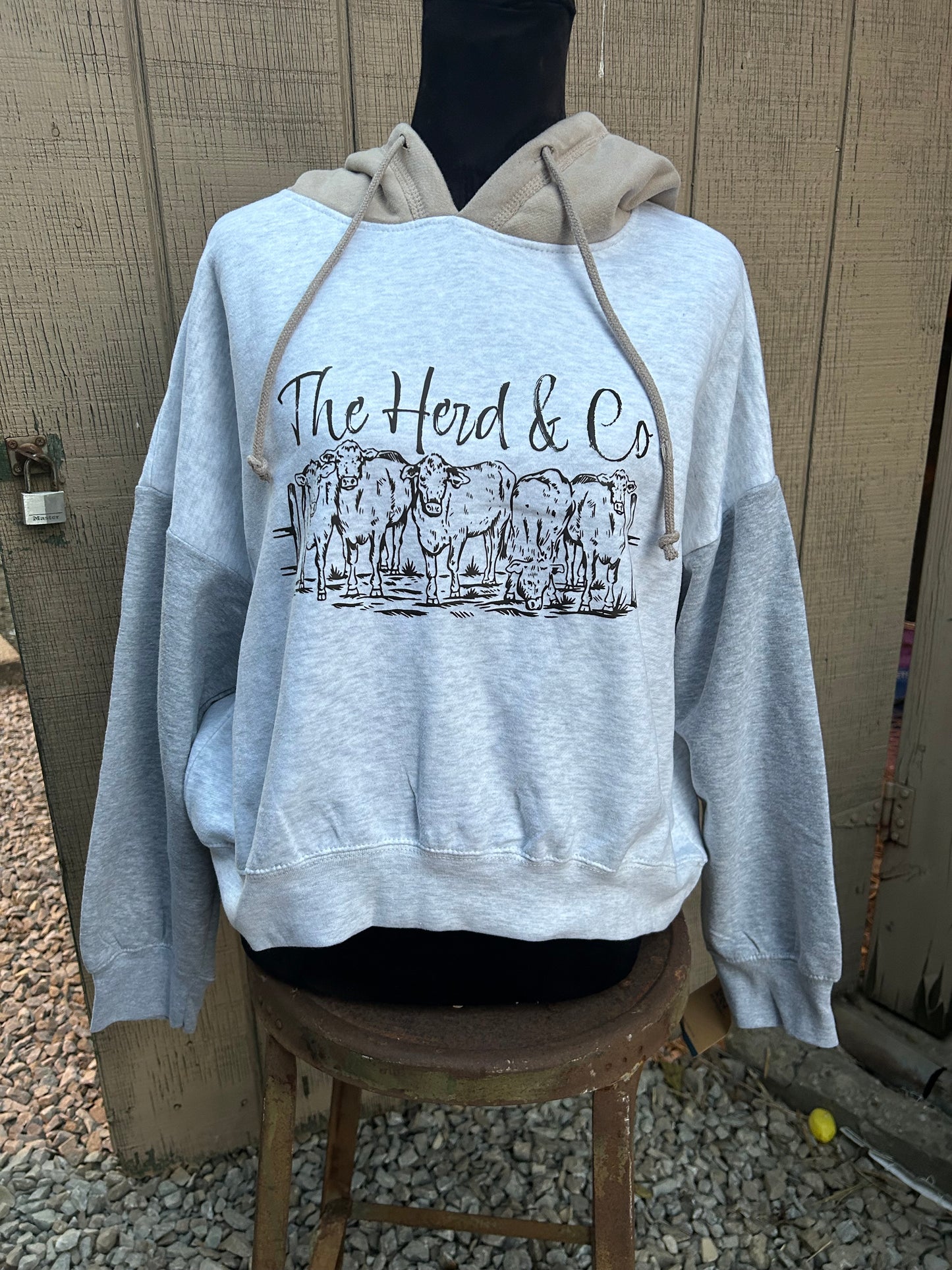 Brand Cropped Hoodie