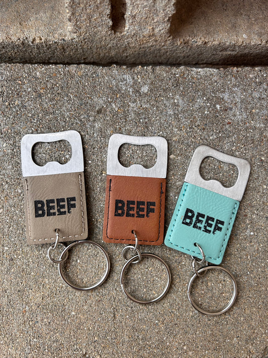 Beef Bottle Opener Keychain